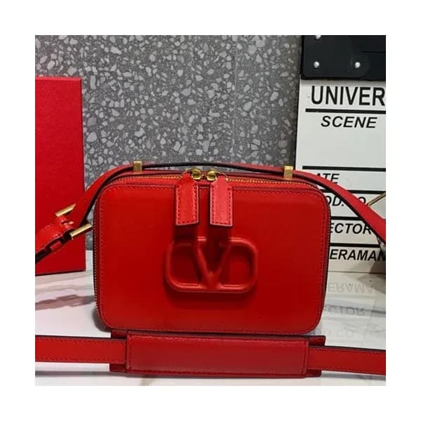 Valentino 2019 Vsling Leather Camera Shoudler Bag,… - 1