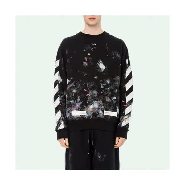 Off-white 2019 Mm/Wm Logo Cotton Oversize HoodT - … - 1