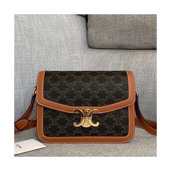 Celine 2019 Triomphe Canvas Women Shoulder Bag,22C… - 1