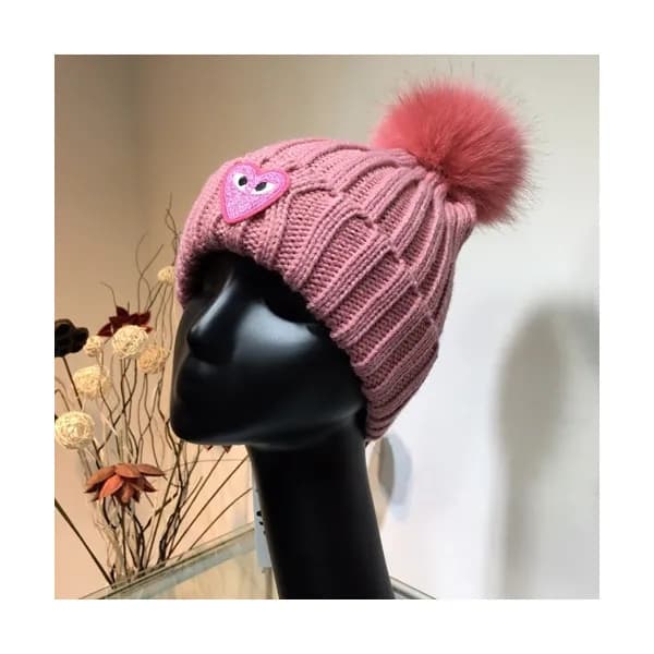Cdgplay 2019 Ladies Knit & Fox Fur Cap - 꼼데가르송 201… - 1