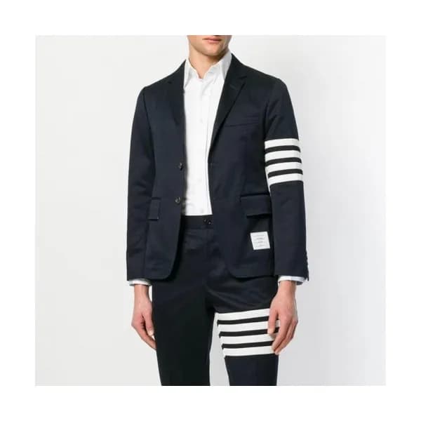 Thom Browne 2023 Mens Casual Cotton Suit Jackets -… - 1