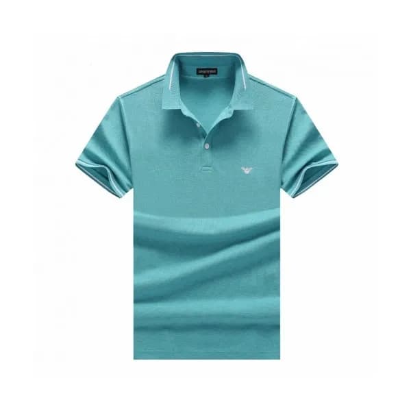 [알마니]Armani 2020 Mens Logo Cotton Short Sleeved Po… - 1