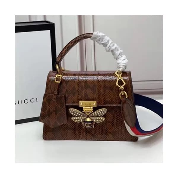 Gucci 2020 GG Queen Margaret Leather Tote Shoulder… - 1