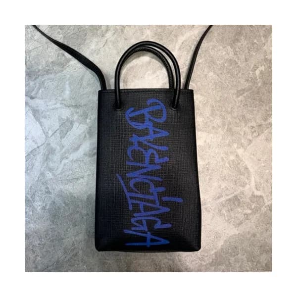 Balenciaga 2020 Leather Super Mini Tote Shoulder B… - 1