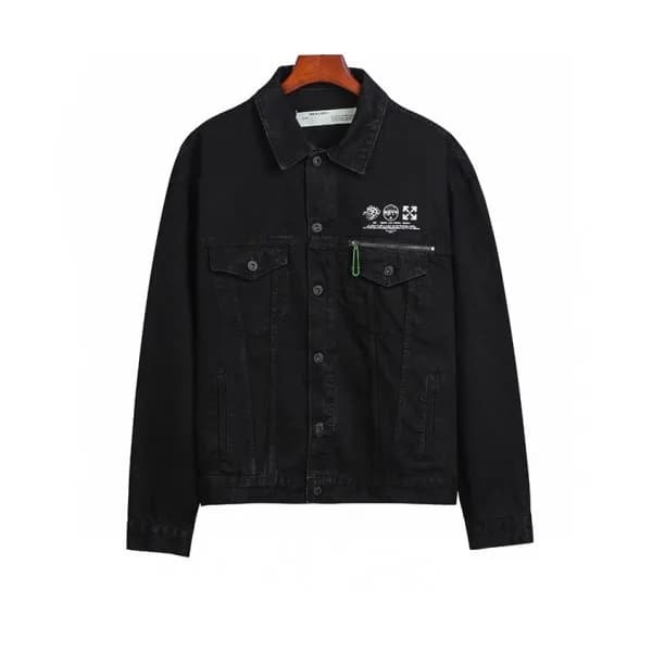 Off-white 2020 Mens Logo Casual Denim Jackets - 오프… - 1