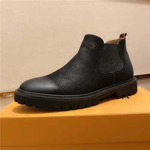 Louis Vuitton 2020 Men's Leather Ankle Boots -… - 1