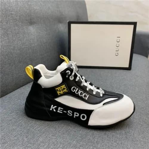 Gucci 2020 Men's Leather Sneakers - 구찌 2020 남성… - 1