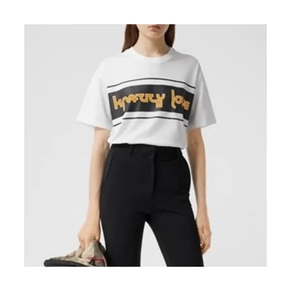 Burberry Mm/Wm Logo Cotton Short Sleeved Tshirts -… - 1