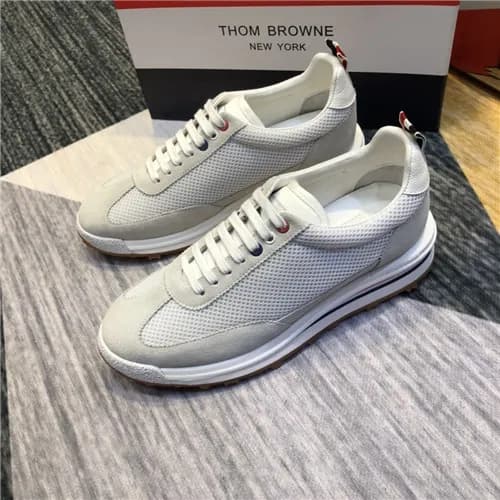 Thom Brown 2021 Men's Leather Sneakers - 톰브라운 … - 1