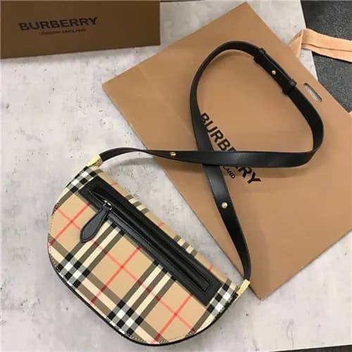 [버버리]Burberrry 2021 Women's Leather Hobo Bag,2… - 1