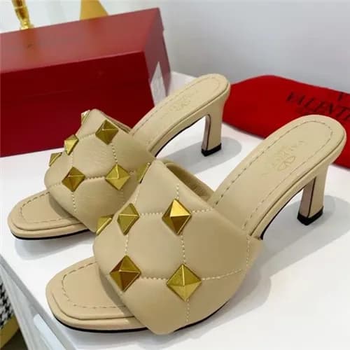 Valentino 2021 Women's Leather High Heel Slipp… - 1