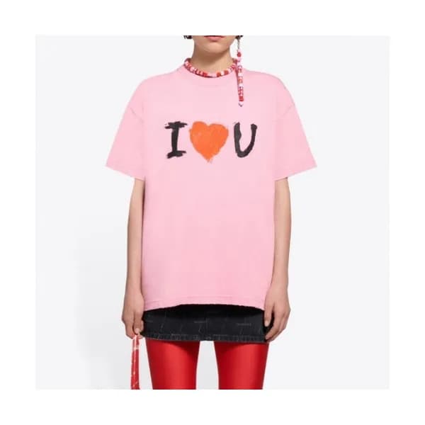 [발렌시아가]Balenciaga 2021 Mm/Wm Logo Cotton Short Sle… - 1