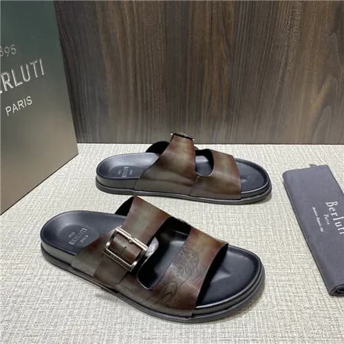 Berluti 2021 Men's Leather Mule,BERTS0238 - 벨루… - 1