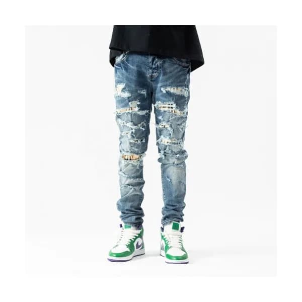 Amiri Mens Trendy Denim Pants Blue - 아미리 2021 남성 … - 1