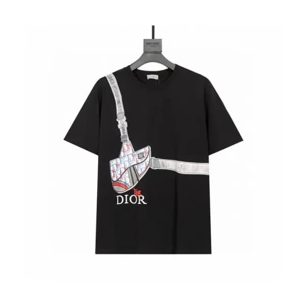 Dior Mm/Wm Casual Crew-neck Short Sleeved Tshirts… - 1