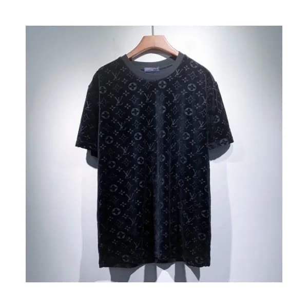Louis vuitton Mm/Wm Logo Short Sleeved Tshirts Bl… - 1