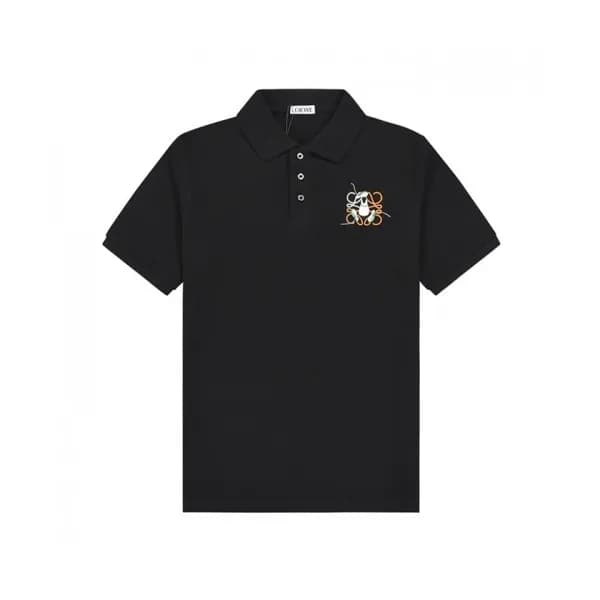 Loewe Mm/Wm Smile Short Sleeved Tshirts Black - 로… - 1