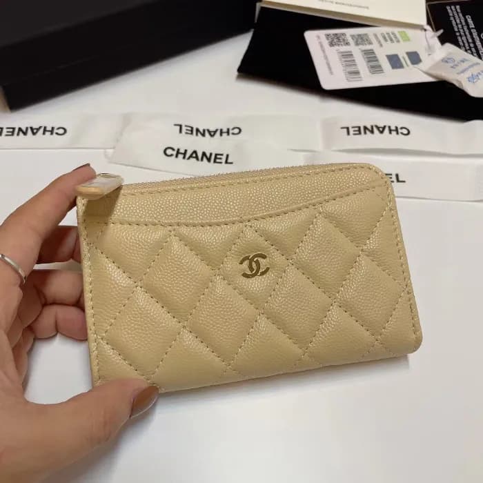 Chanel 2025 Womens Leather Card Purse,13cm,CHAW013… - 1