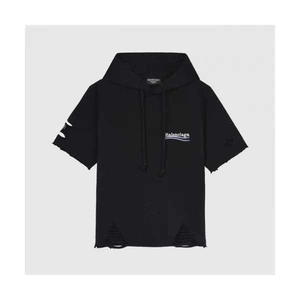 Balenciaga Mm/Wm Logo Cotton Short Sleeved Tshirt… - 1