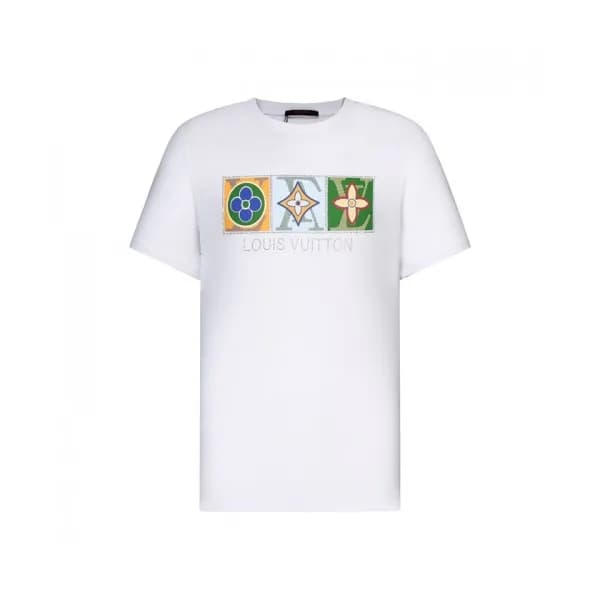 Louis vuitton Mm/Wm Logo Short Sleeved Tshirts Wh… - 1