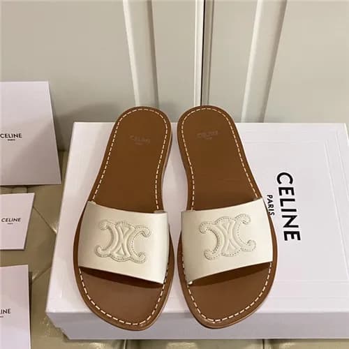 Celine 2021 Women's Leather Slipper,CELS0014 -… - 1