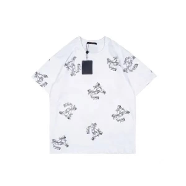 Louis vuitton Mm/Wm Logo Short Sleeved Tshirts Wh… - 1