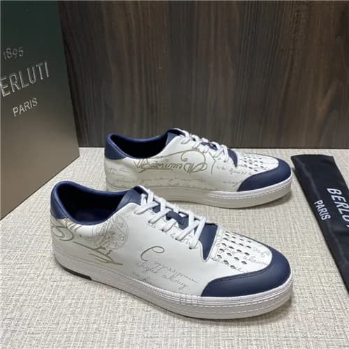 Berluti 2021 Men's Leather Sneakers,BERTS0275 … - 1