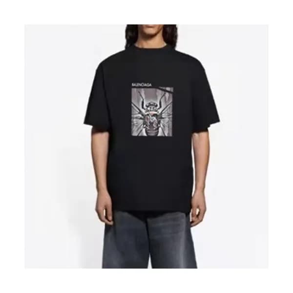 Balenciaga Mm/Wm Logo Cotton Short Sleeved Tshirt… - 1