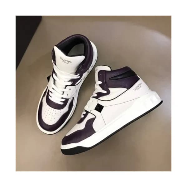 발렌티노 남성 캐쥬얼 레더 하이탑 스니커즈 Size(240-275) 화이트 - Valen… - 1