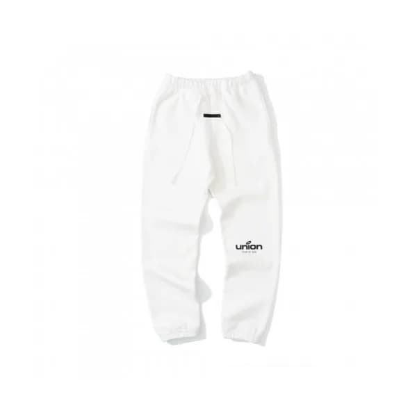 Fear of god Mens Logo Modern Casual Pants White -… - 1