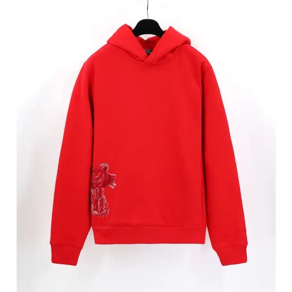 디올 남자 베이직 레드 후드티 - Unisex Red Hoodie - dio01672x - 1