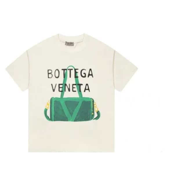 보테가 남성 크루넥 화이트 반팔티 - Mens White Tshirts - bot0255x - 1