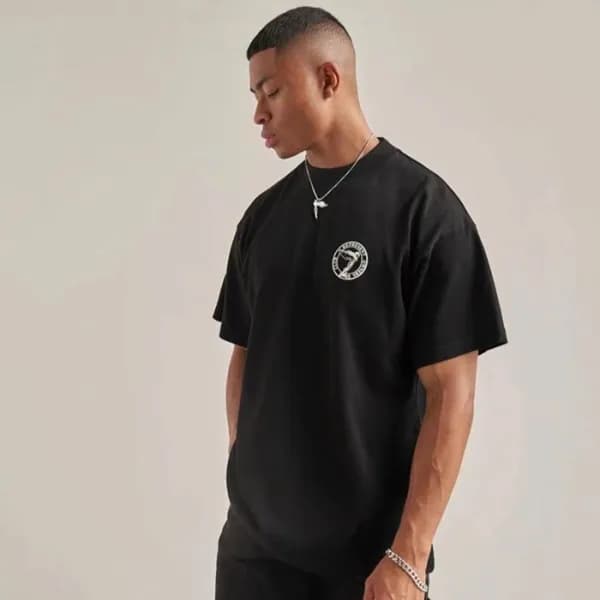 리프리젠트 남성 블랙 크루넥 반팔티 - Mens Black Tshirts - rep0044… - 1