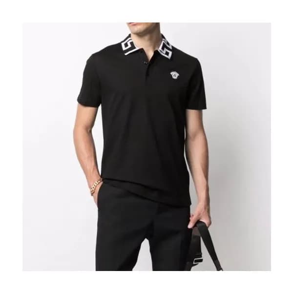베르사체 남성 블랙 폴로 반팔티 - Mens Black Tshirts - ver0899x - 1