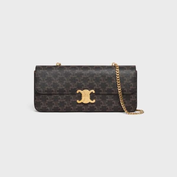 셀린느 여성 Triomphe 블랙 숄더백 - Womens Black Shoulder Bag… - 1