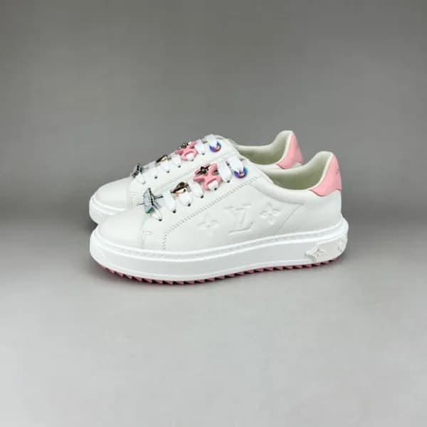 루이비통 남/녀 화이트 스니커즈 - Mens Unisex Sneakers - lou0503… - 1