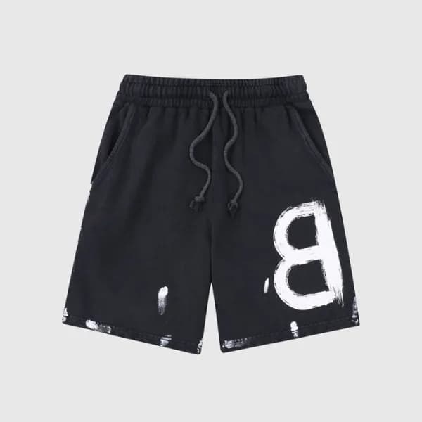 발렌시아가 남성 캐쥬얼 블랙 반바지 - Mens Black Half-pants - bal0… - 1