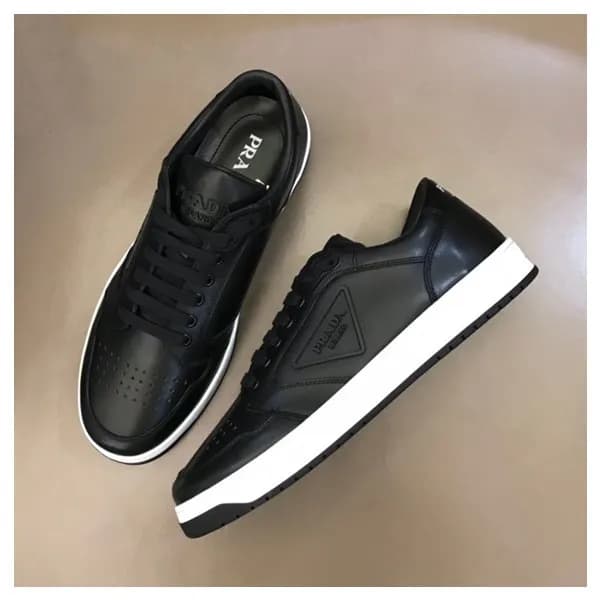 프라다 남성 클래식 블랙 스니커즈 - Mens Black Sneakers - pra0281… - 1