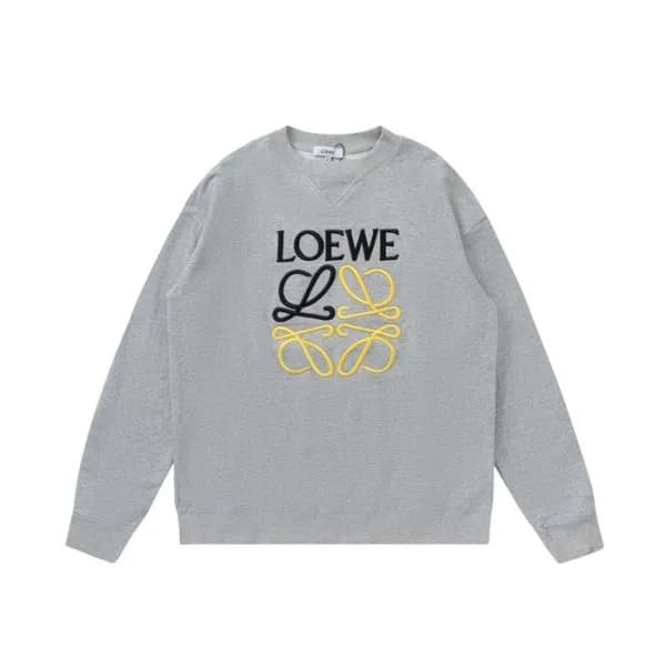 로에베 남성 클래식 그레이 맨투맨 - Loewe Mens Gray Tshirts - loe… - 1