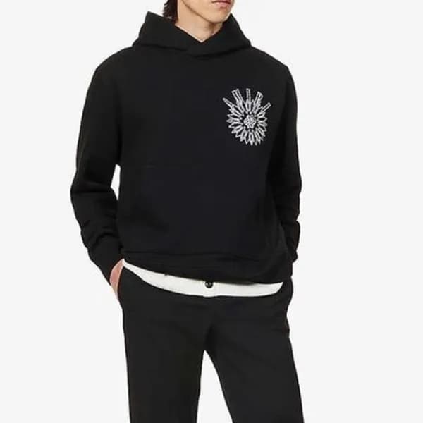 아미리 남성 블랙 후드티 - Amiri Mens Black Hoodie - amr0386x - 1