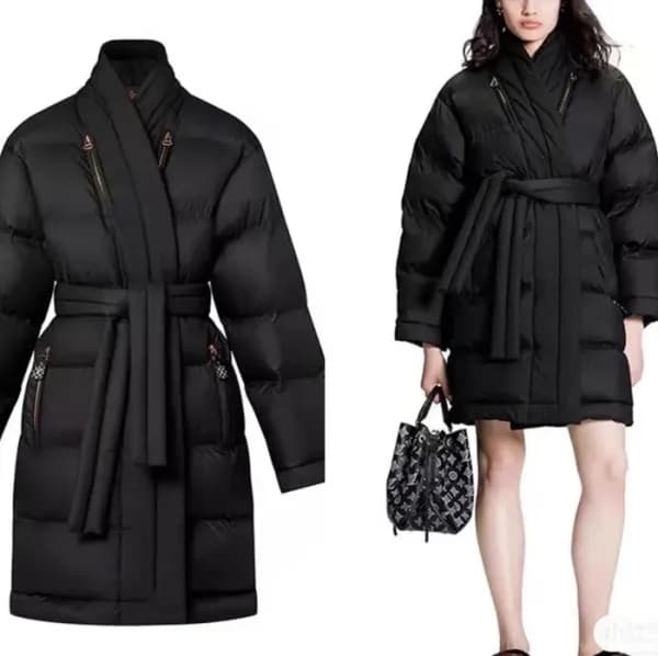 루이비통 여성 구스다운 블랙 패딩 - Louis vuitton Womens Black Pa… - 1