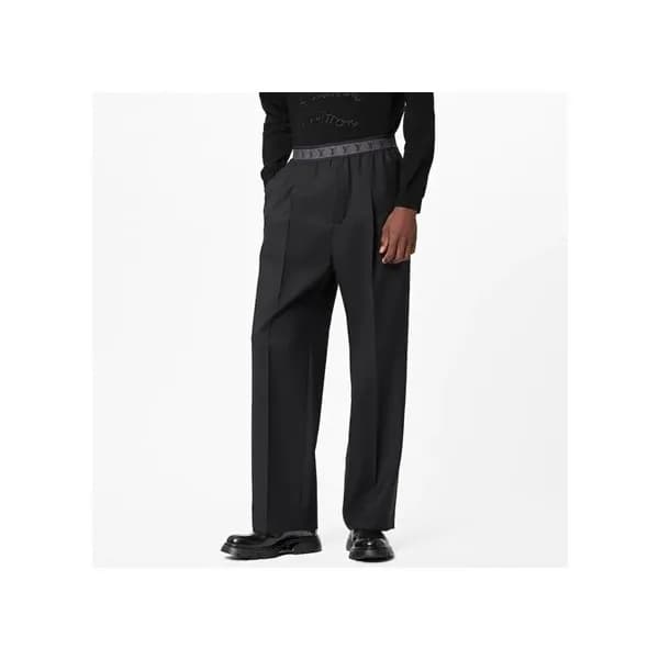 루이비통 남성 캐쥬얼 블랙 슬랙스 - Louis vuitton Mens Black Slac… - 1