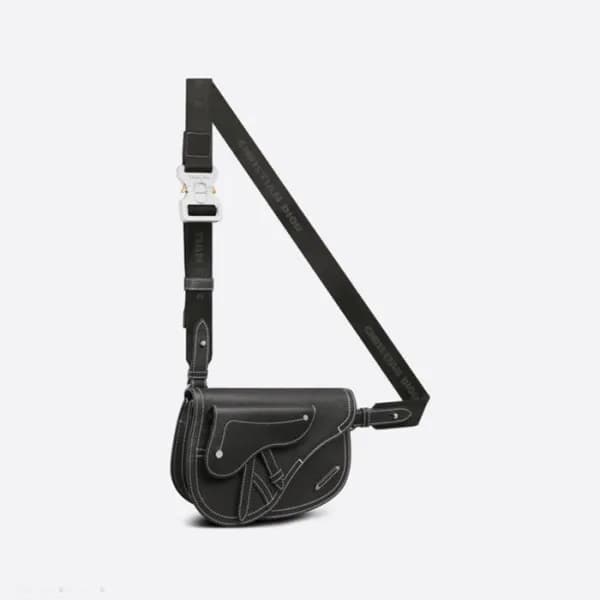 디올 남성 블랙 새들백 - Dior Men Black Saddle Bag - di192x - 1