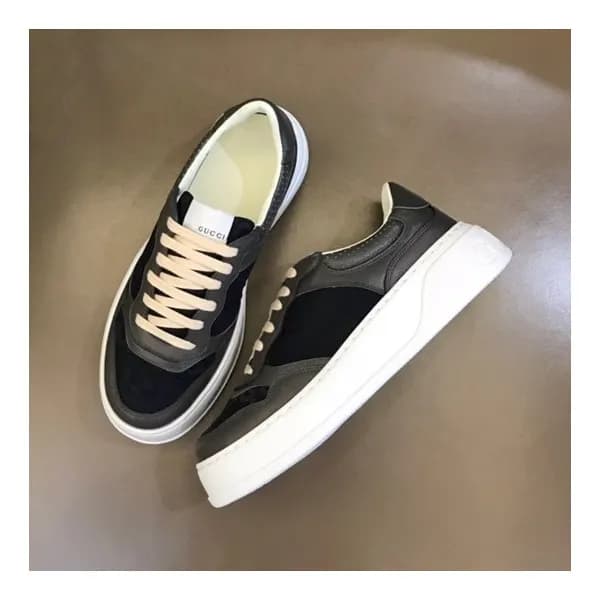 구찌 남/녀 블랙 스니커즈 - Gucci Unisex Black Sneakers - gu1… - 1