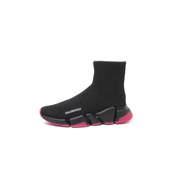 발렌시아가 남/녀 블랙 하이탑 스니커즈 - Balenciaga Unisex Black Sn… - 1