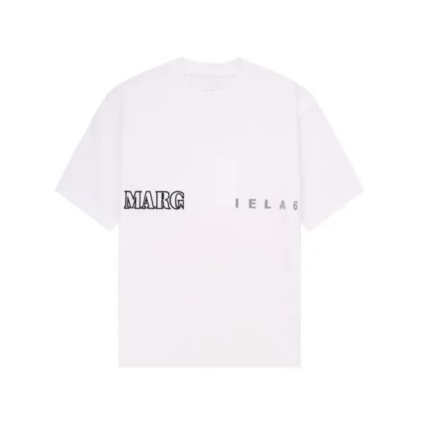 메종마르지엘라 남/녀 크루넥 화이트 반팔티 - Maison Margiela Unisex W… - 1