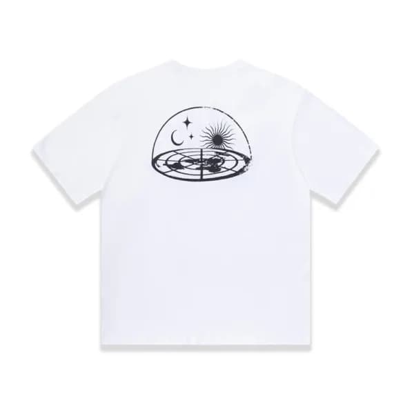 베트멍 남/녀 트렌디 화이트 반팔티 - Vetements Unisex White Tshir… - 1