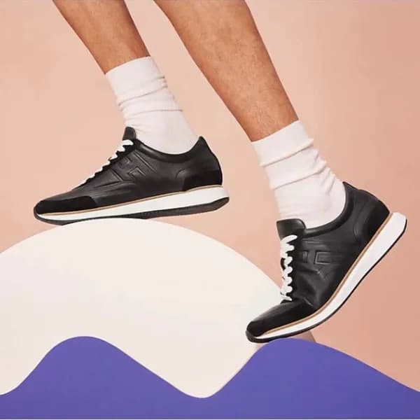 에르메스 남성 블랙 스니커즈 - Hermes Mens Black Sneakers - he2… - 1