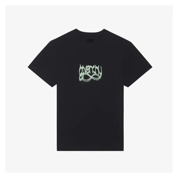 지방시 남성 크루넥 블랙 반팔티 - Givenchy Mens Black Short Slee… - 1