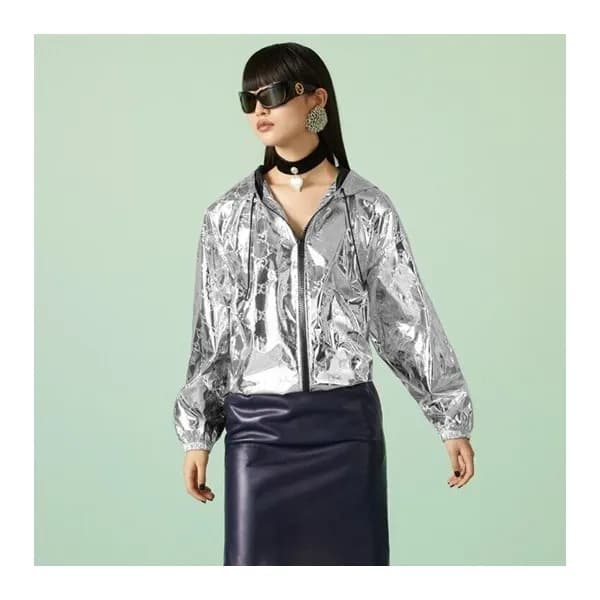 구찌 남/녀 실버 집업 자켓 - Gucci Unisex Silver Jackets - Gu… - 1